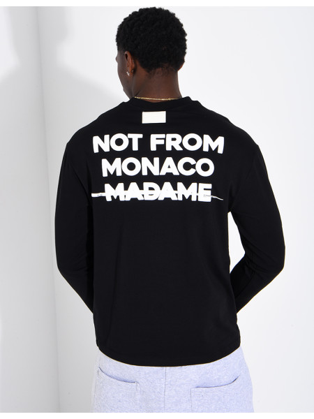 Langärmeliges T-Shirt "Not from Monaco Madame“