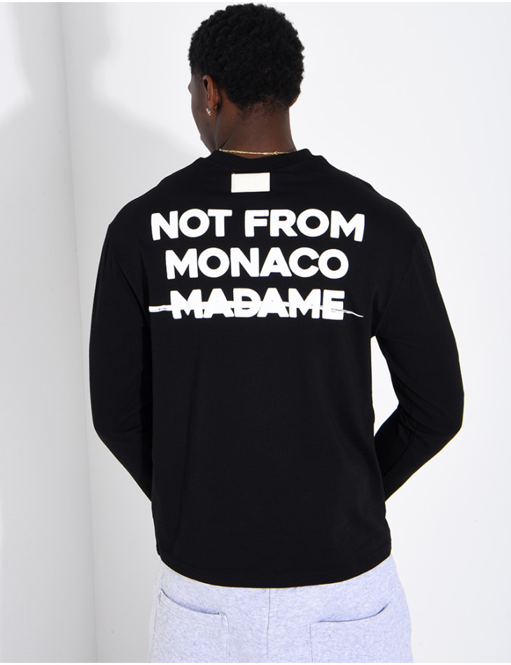 Langärmeliges T-Shirt "Not from Monaco Madame“