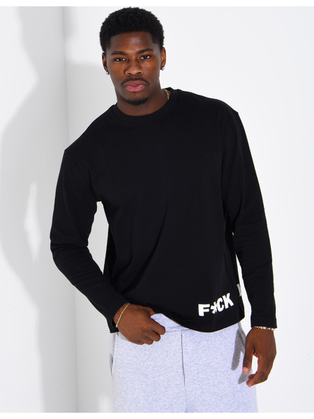 T-shirt manches longues "F*CK "
