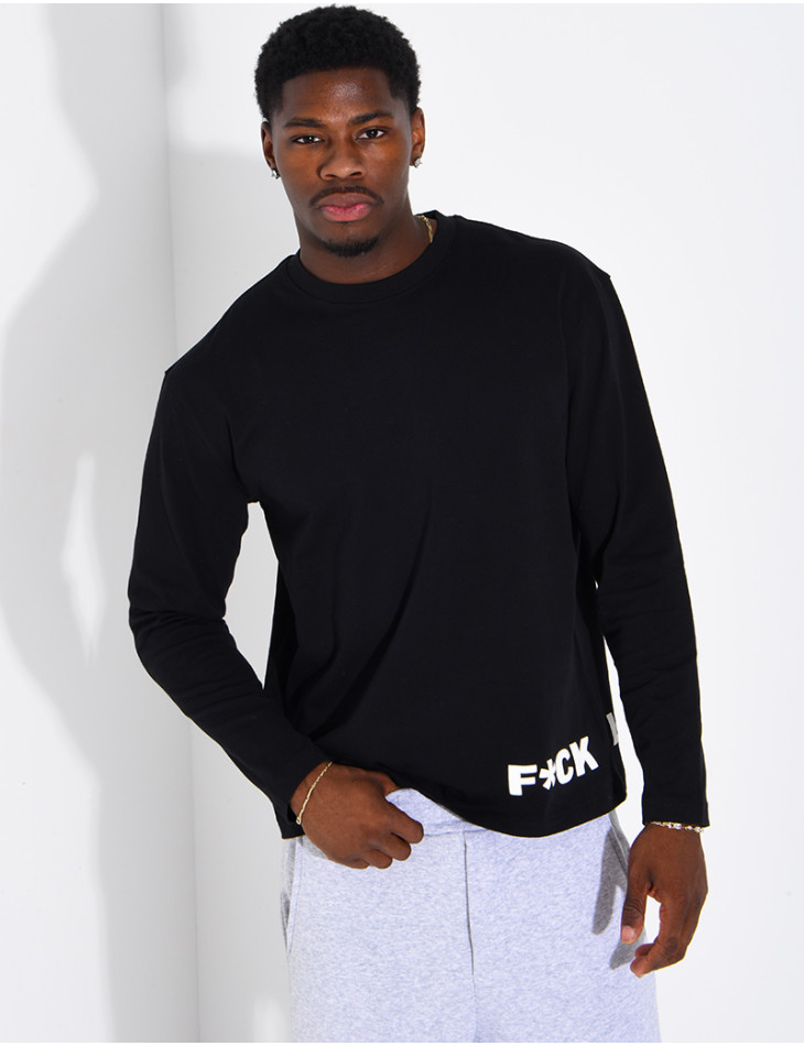 T-shirt manches longues "F*CK "