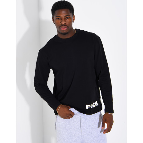 T-shirt manches longues "F*CK "