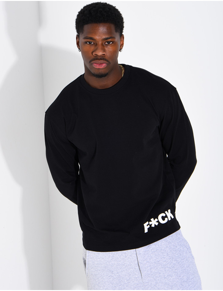 T-shirt manches longues "F*CK "
