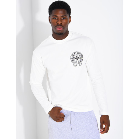 Langärmeliges, gemustertes T-Shirt