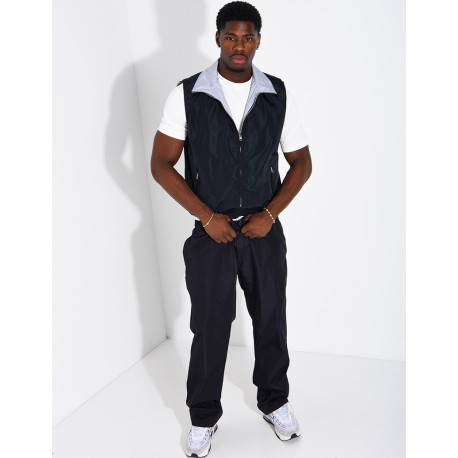 Ensemble en tissu imperméable pantalon et veste sans manches réversible