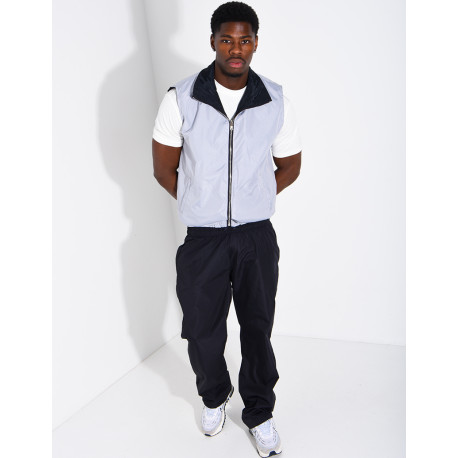 Ensemble en tissu imperméable pantalon et veste sans manches réversible