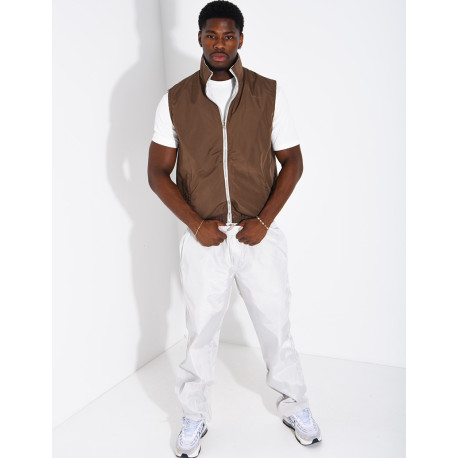 Ensemble en tissu imperméable pantalon et veste sans manches réversible