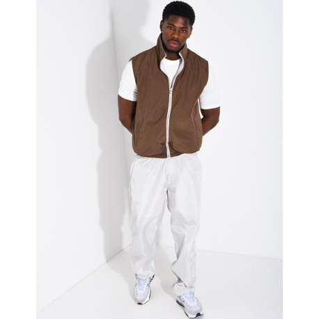 Ensemble en tissu imperméable pantalon et veste sans manches réversible