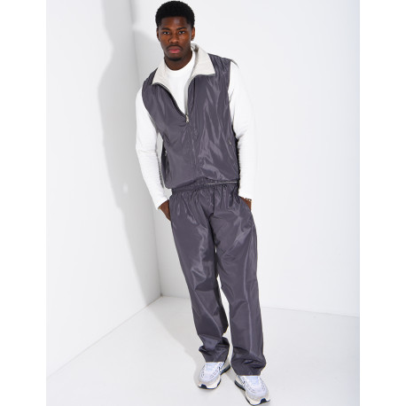Ensemble en tissu imperméable pantalon et veste sans manches réversible