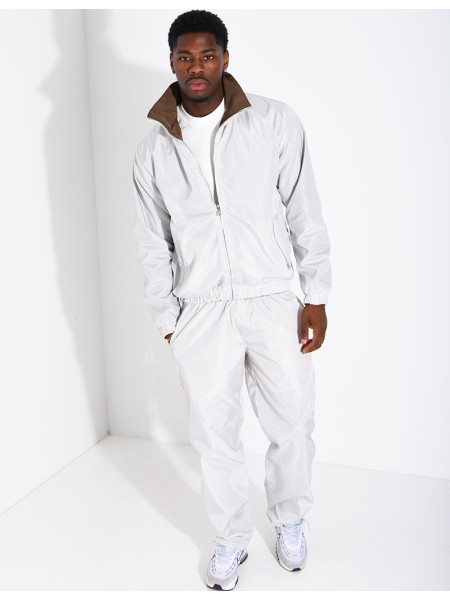 Ensemble en tissu imperméable pantalon et veste réversible