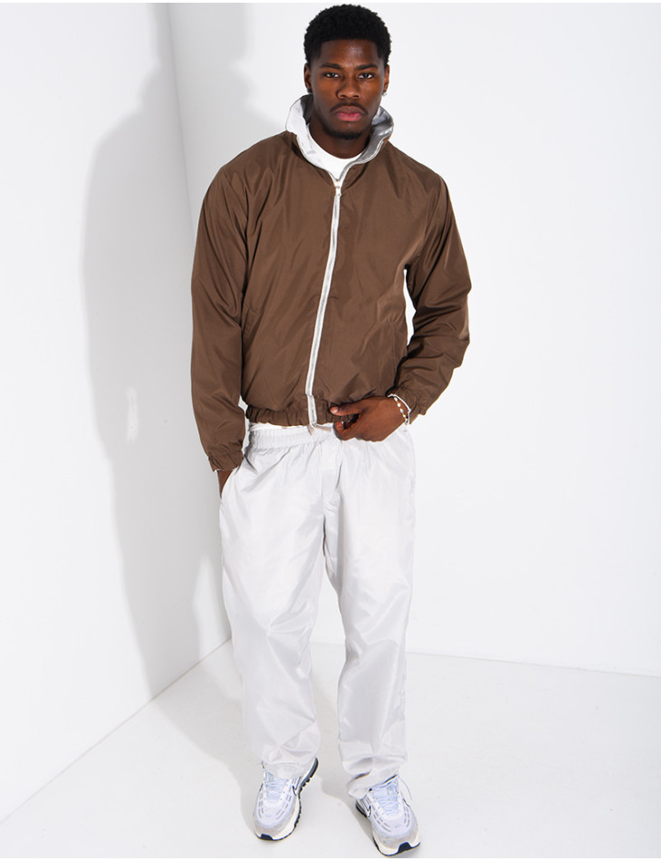 Ensemble en tissu imperméable pantalon et veste réversible