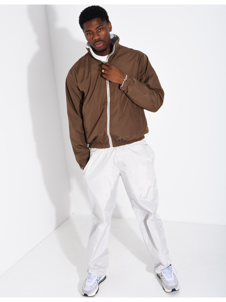 Ensemble en tissu imperméable pantalon et veste réversible