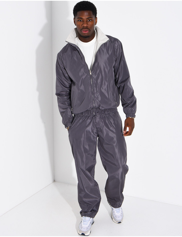Ensemble en tissu imperméable pantalon et veste réversible