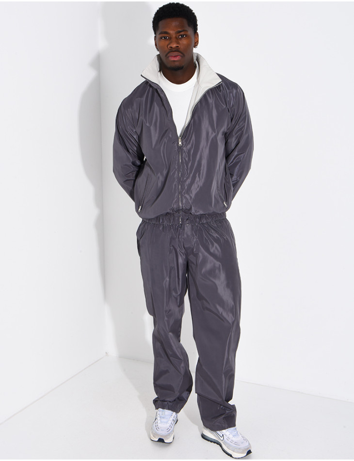 Ensemble en tissu imperméable pantalon et veste réversible