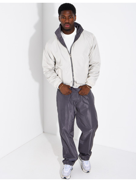 Ensemble en tissu imperméable pantalon et veste réversible