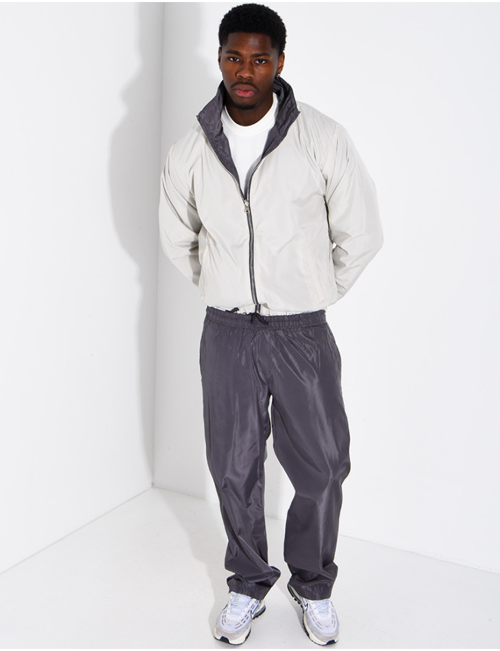 Ensemble en tissu imperméable pantalon et veste réversible