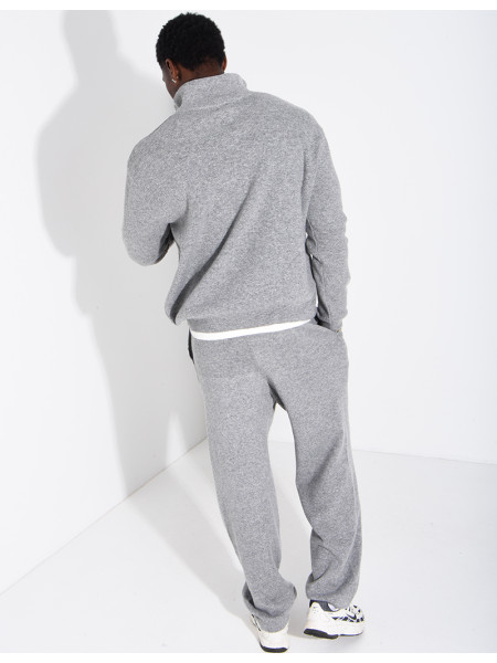 Ensemble côtelé pantalon et pull à col zippé
