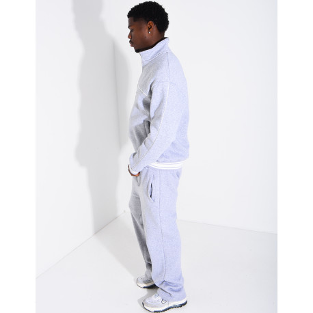 Ensemble jogging à liserés contrastants pantalon et veste