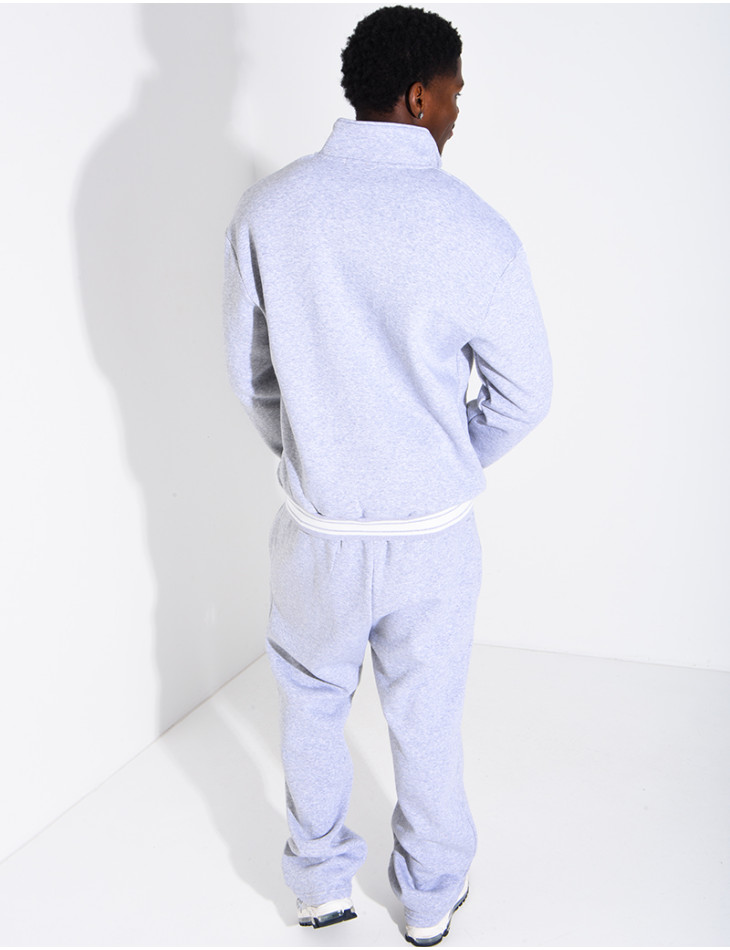 Ensemble jogging à liserés contrastants pantalon et veste