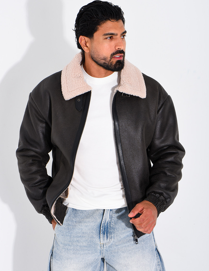 Veste style aviateur en...