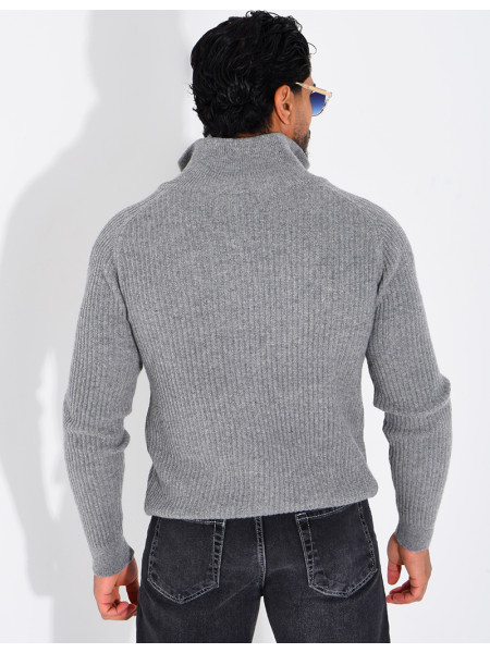 Gilet zippée en laine