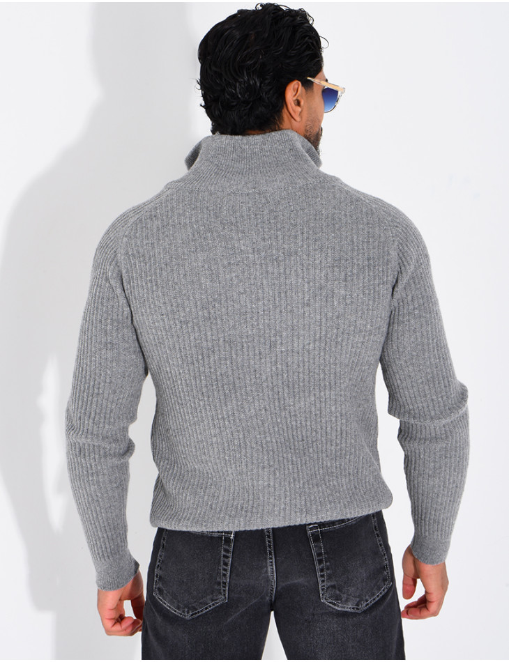 Gilet zippée en laine