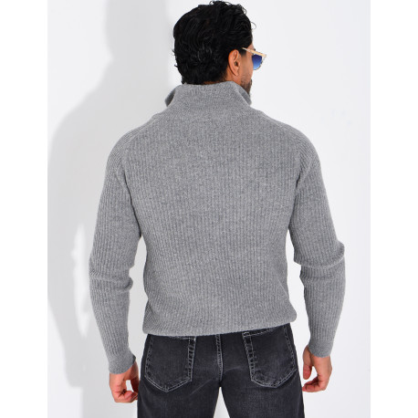 Gilet zippée en laine