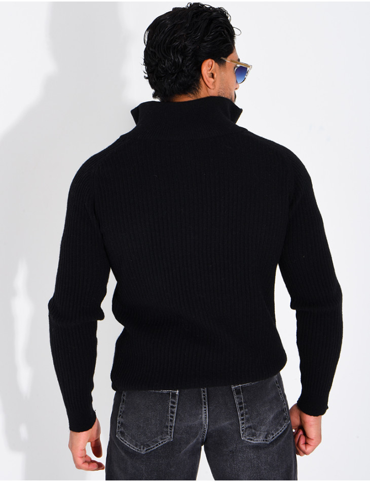 Gilet zippée en laine