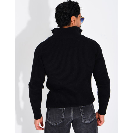 Gilet zippée en laine