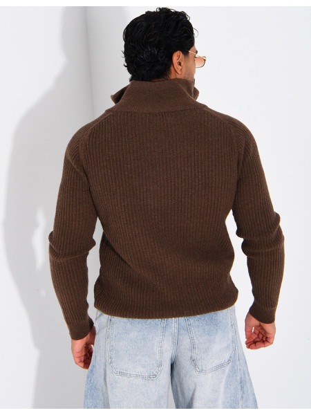 Gilet zippée en laine