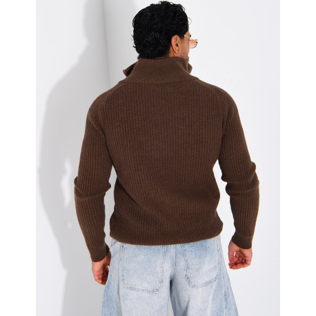 Gilet zippée en laine