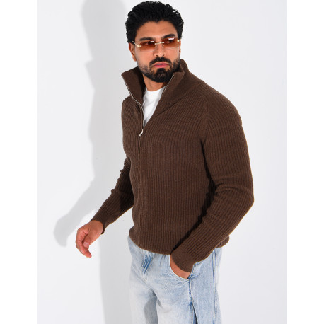 Gilet zippée en laine