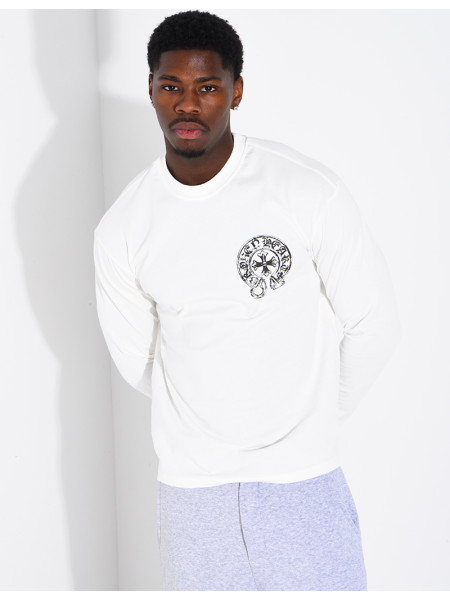 T-shirt manches longues à motifs