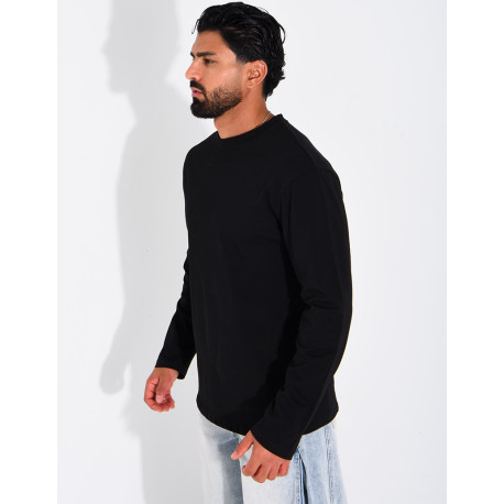 T-shirt uni manches longues
