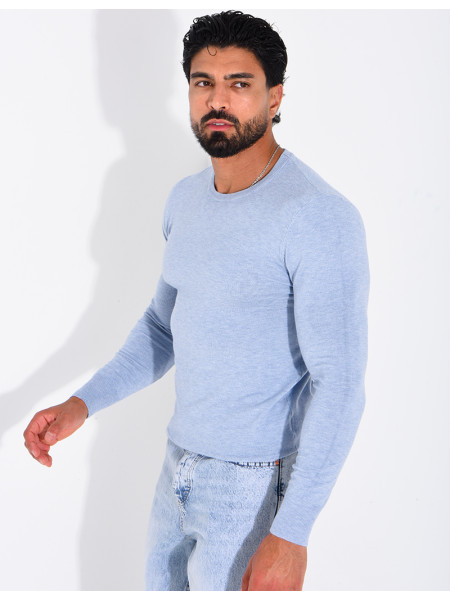 Pull fin col rond