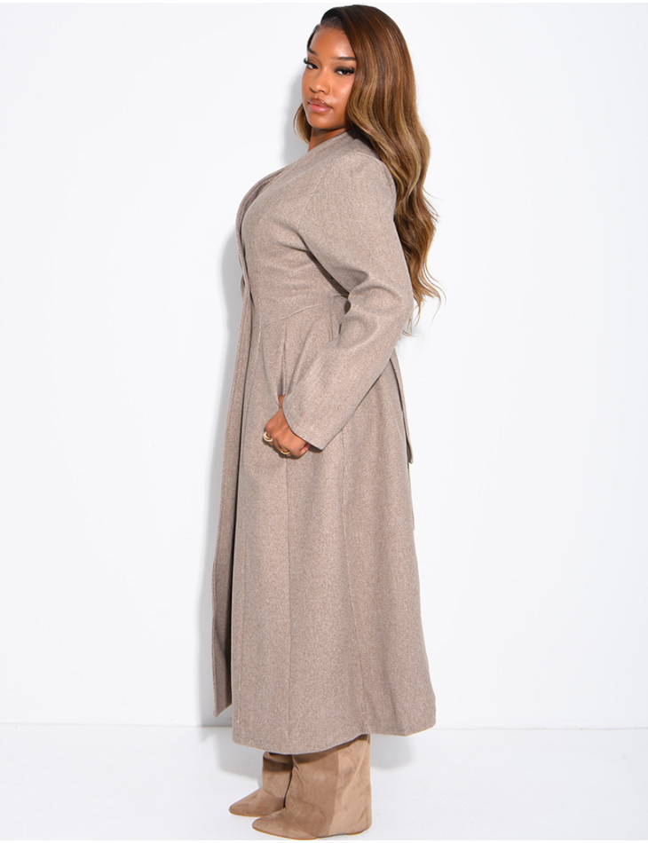 Manteau long en feutrine
