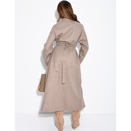 Manteau long en feutrine