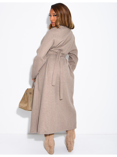 Manteau long en feutrine