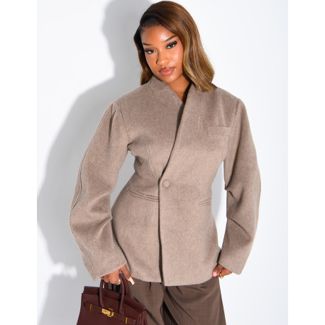 Short felt jacket