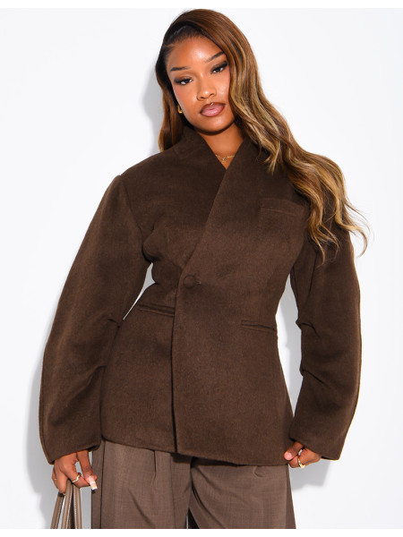 Short felt jacket