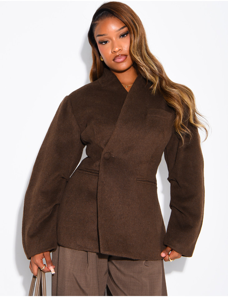 Short felt jacket
