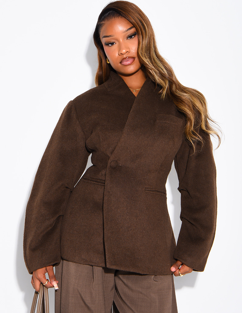 Short felt jacket
