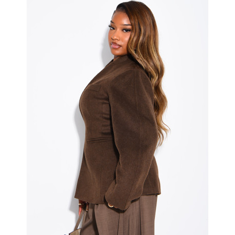 Short felt jacket