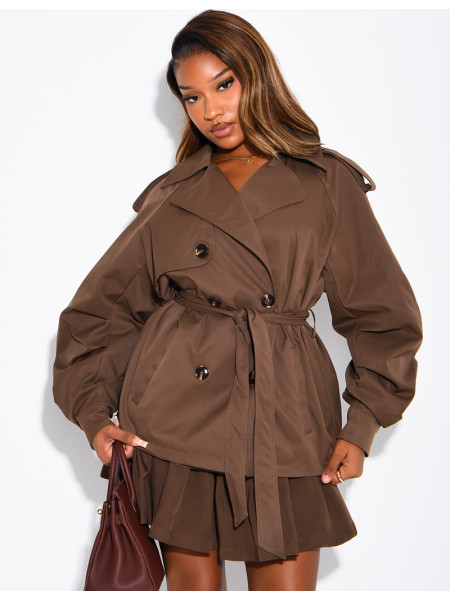 Short trench coat