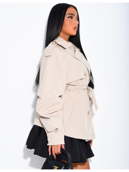 Short trench coat