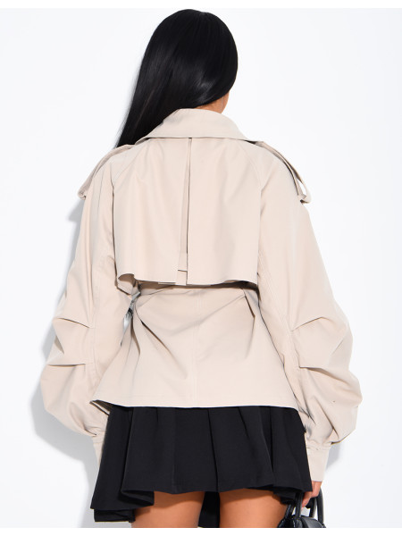 Short trench coat