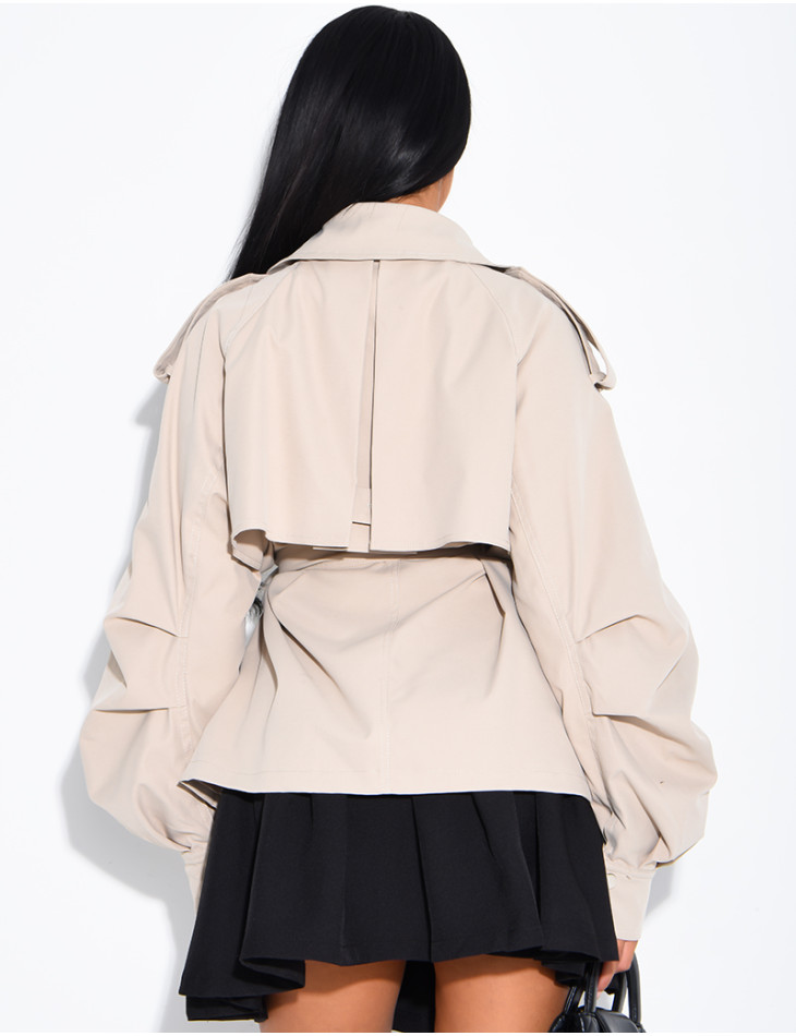 Short trench coat