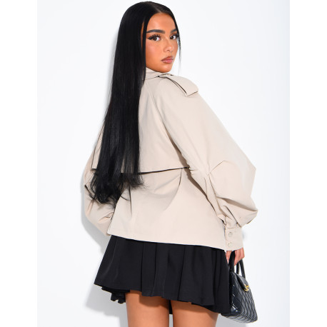 Short trench coat