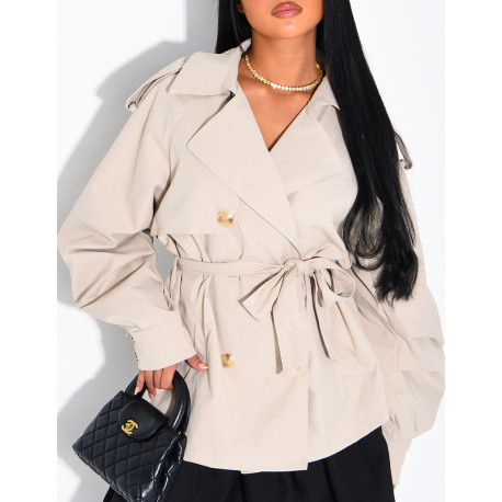 Short trench coat