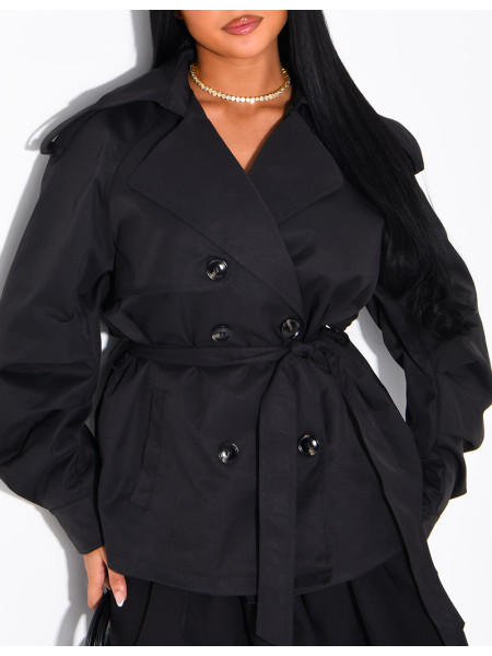 Short trench coat