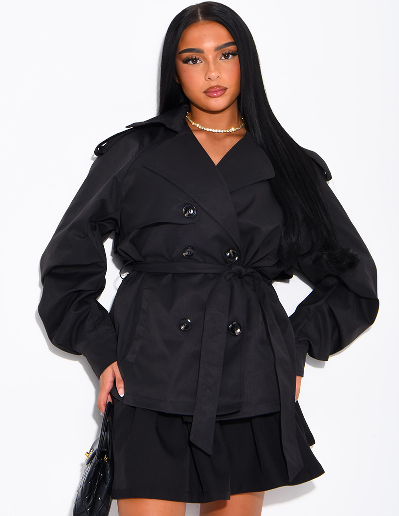 Short trench coat
